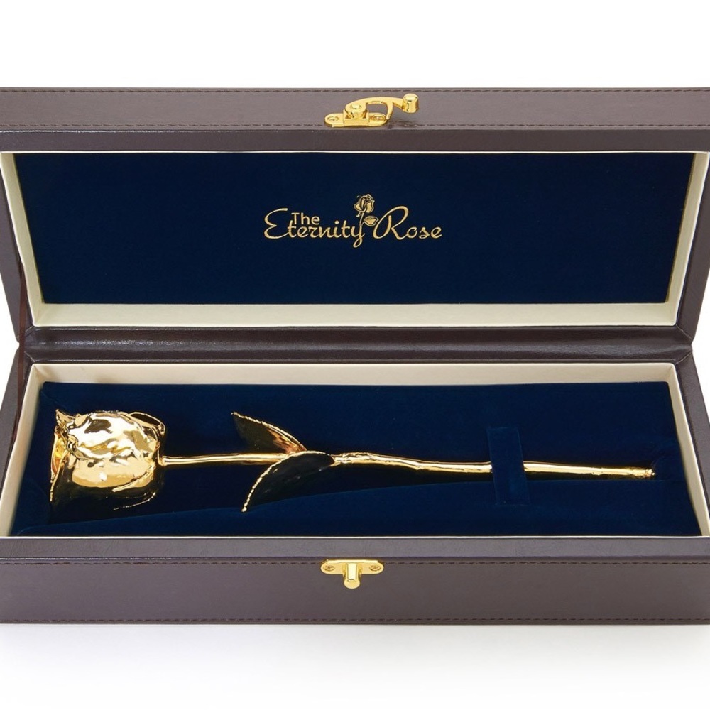 24kt gold dipped rose.